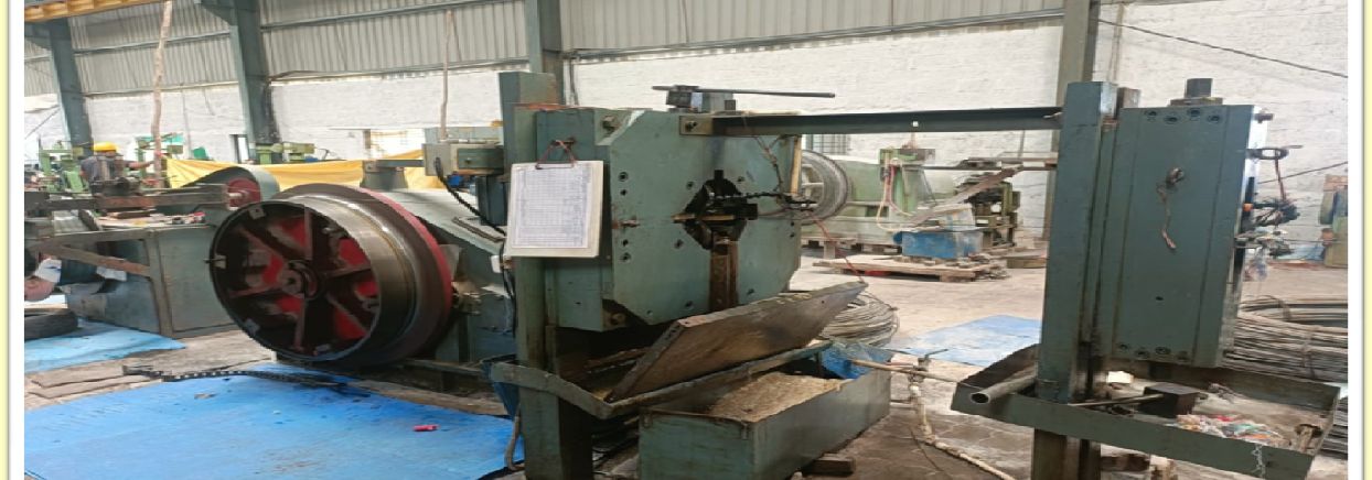 Turk Head cold rolling machine used to produce high carbon shaped section wires at 4BH